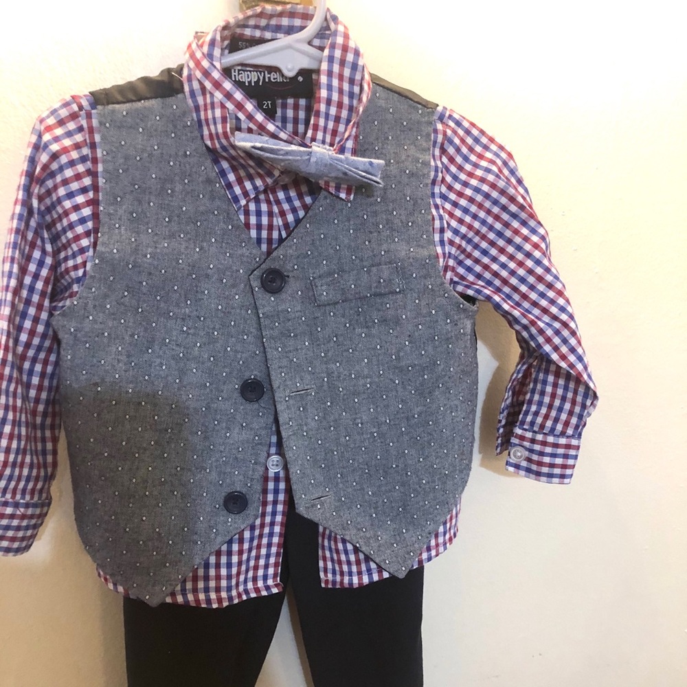 Toddler boy dress outfit